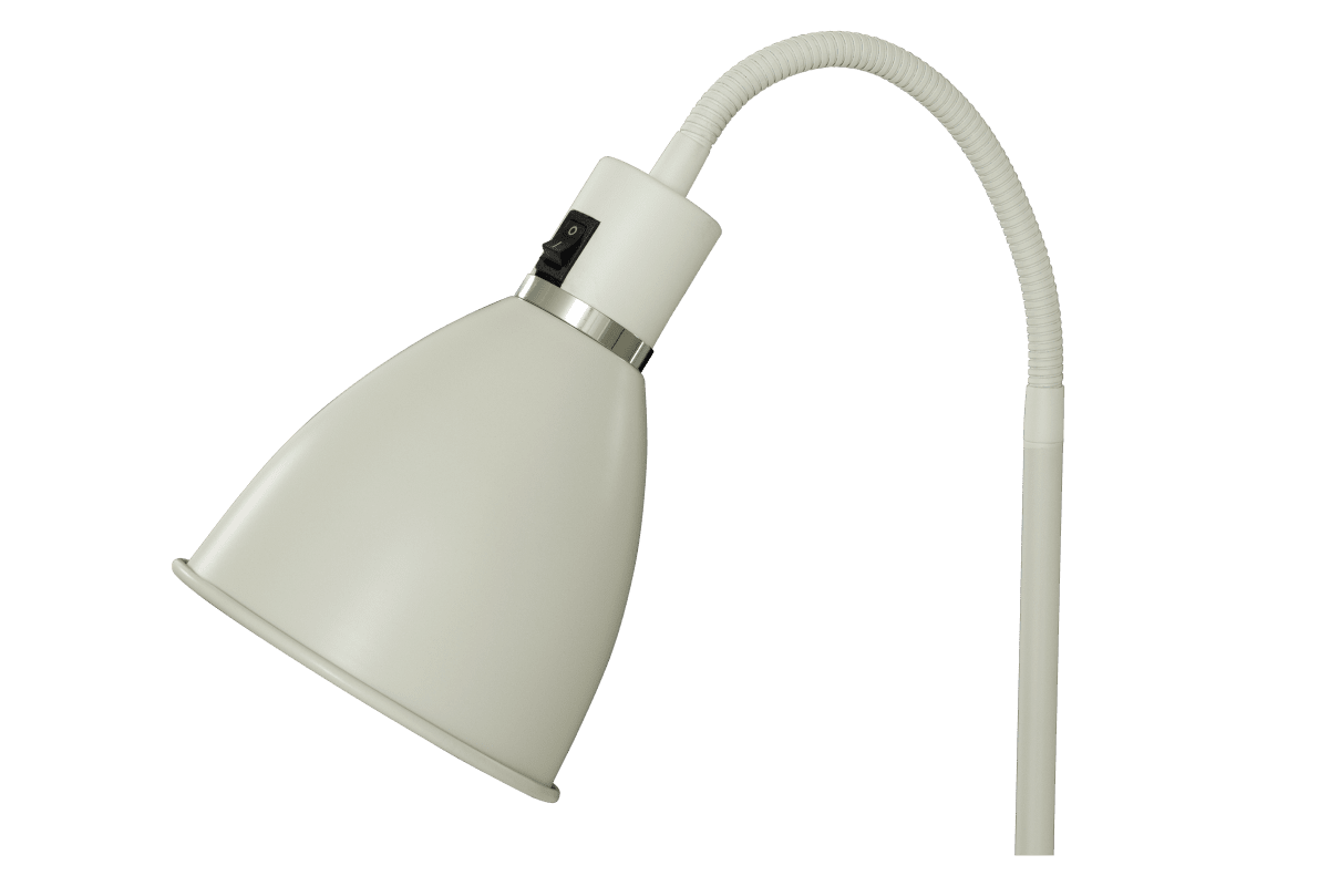 Idre 52cm Blanco lámpara de escritorio De Aneta Lighting - El interruptor de encendido de la l&aacute;mpara es de f&aacute;cil acceso.