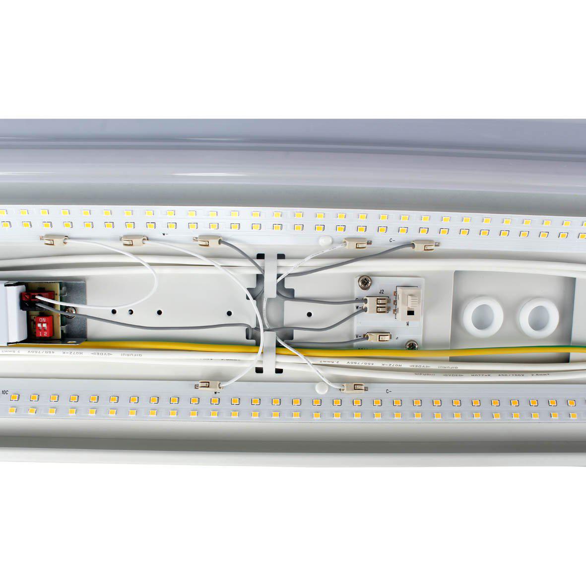 Liny Grab 3000/4000K 62cm Blanco De Designlight - Con esta luminaria industrial, obtendr&aacute; una soluci&oacute;n de iluminaci&oacute;n a largo plazo que combina durabilidad, seguridad y eficiencia energ&eacute;tica, perfecta para lugares de trabajo exigentes.