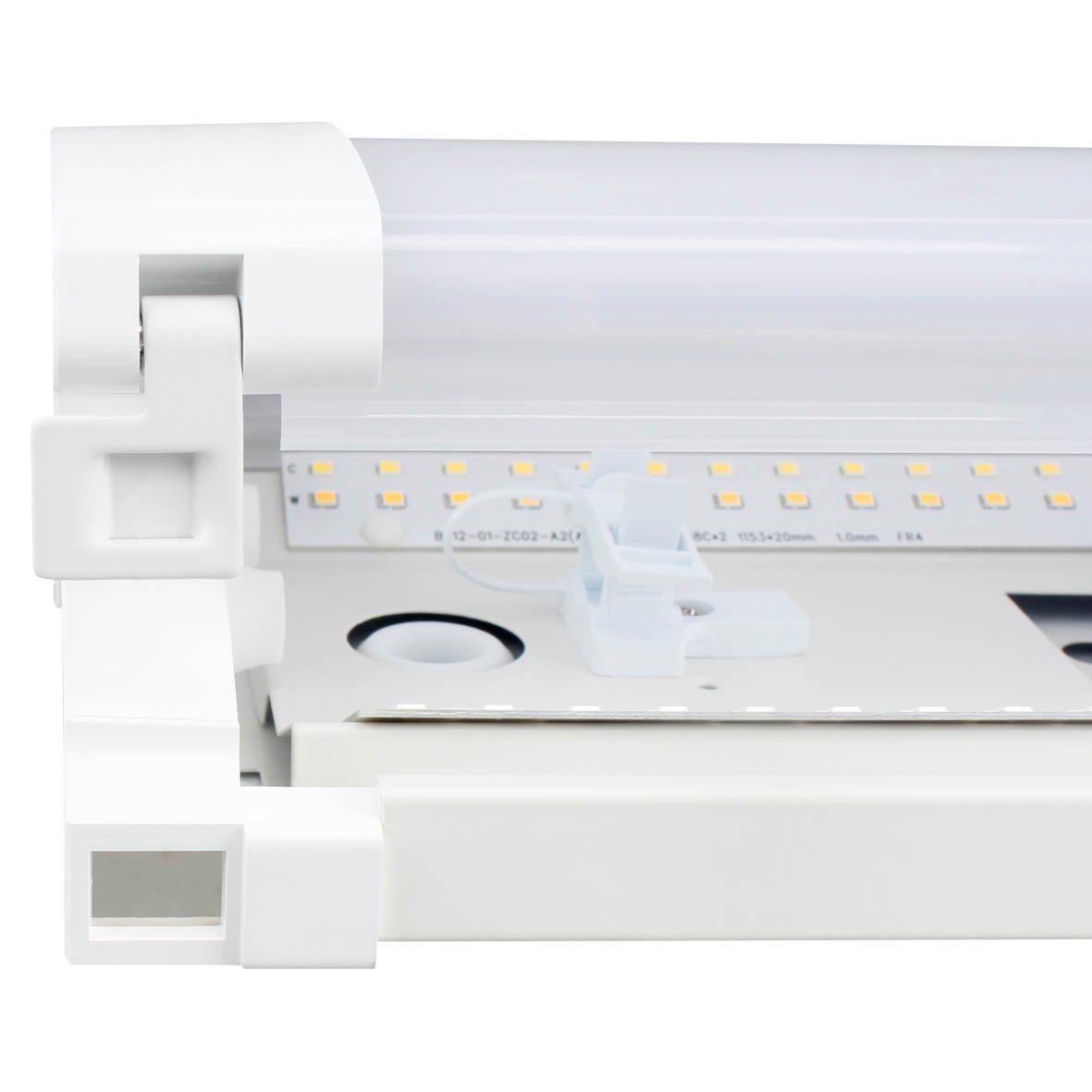 Liny Grab 3000/4000K 62cm Blanco De Designlight - Con esta luminaria industrial, obtendr&aacute; una soluci&oacute;n de iluminaci&oacute;n a largo plazo que combina durabilidad, seguridad y eficiencia energ&eacute;tica, perfecta para lugares de trabajo exigentes.