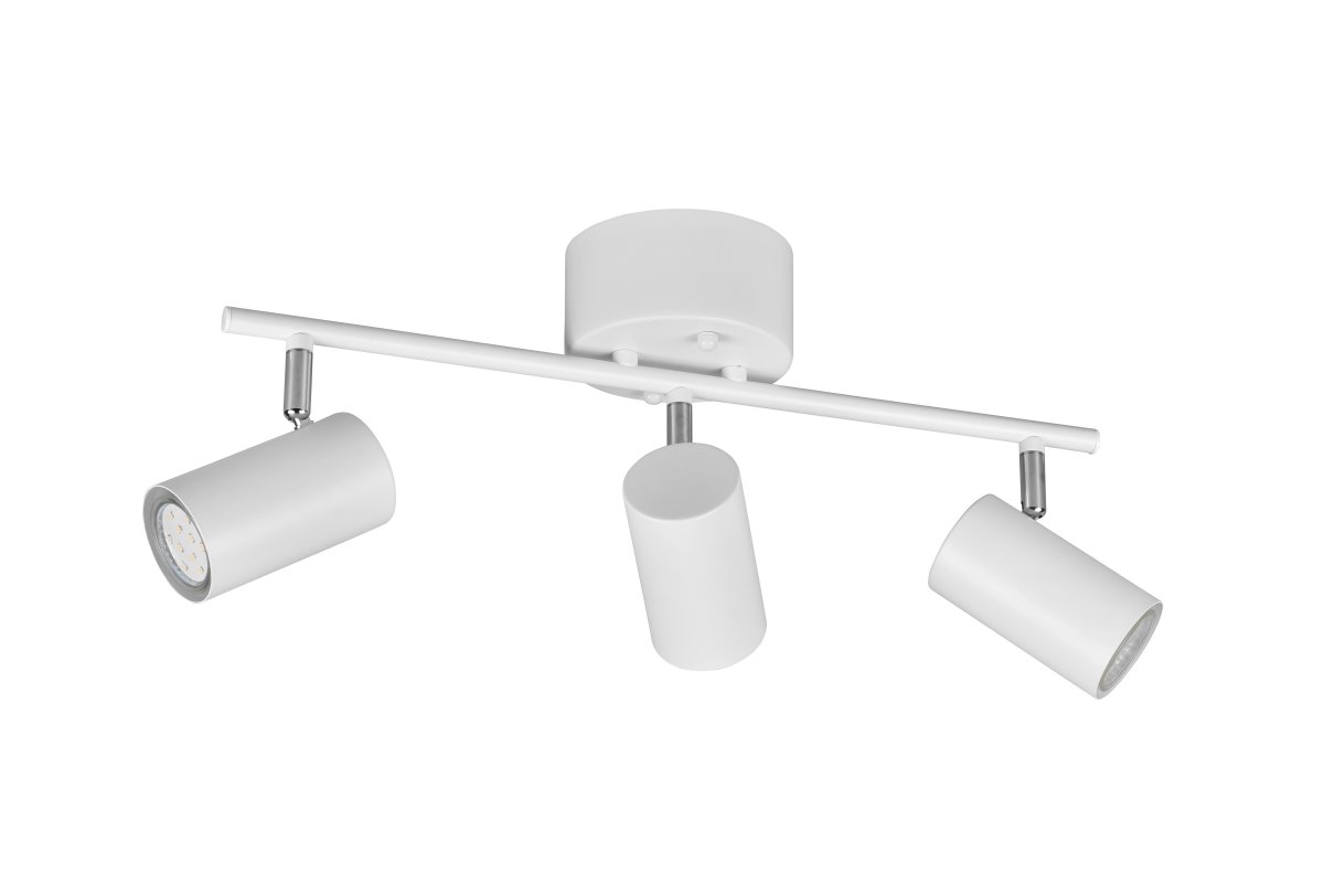 Marlina 3 Blanco foco de techo De Trio Lighting - Para una colocaci&oacute;n precisa de la luz, los focos se pueden girar independientemente uno del otro y la l&aacute;mpara tiene una longitud de 48 cm.