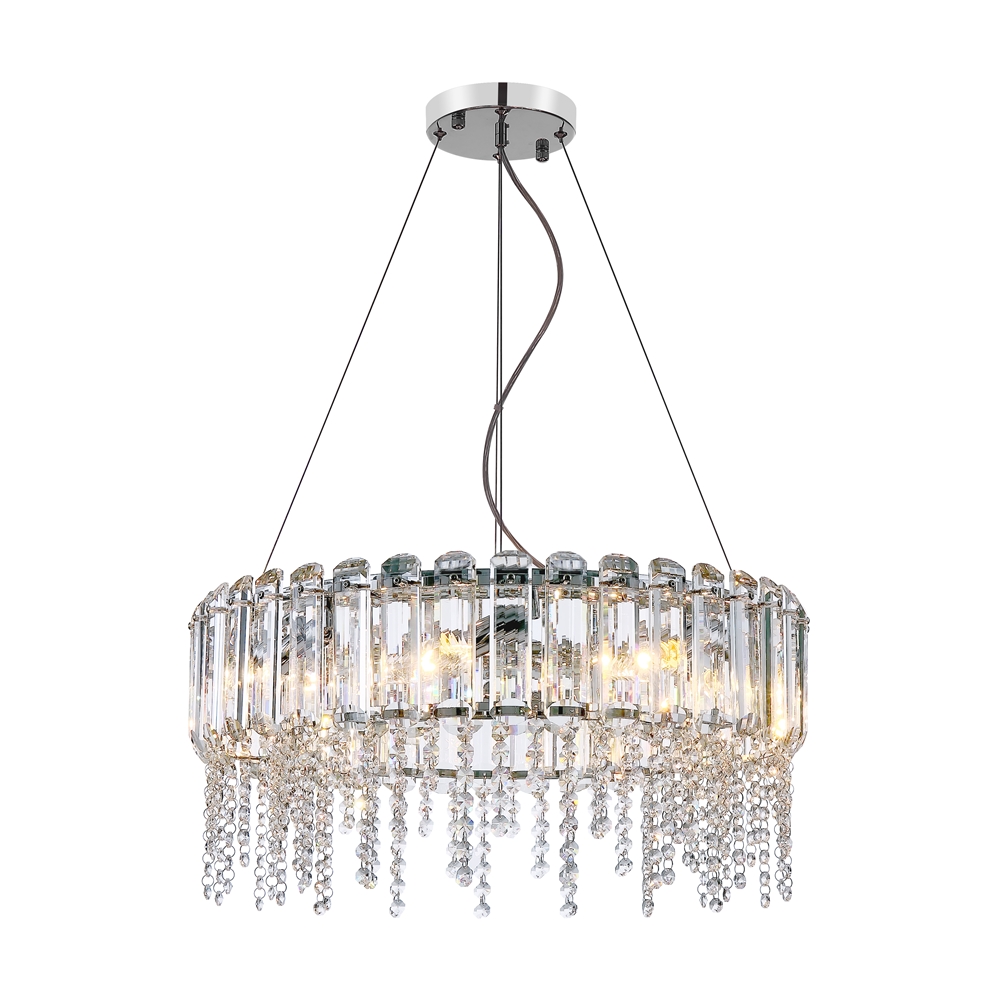 Hail Ø60 Cromo cristal De Maytoni - Una l&aacute;mpara de ara&ntilde;a perfecta para el pasillo, el sal&oacute;n o encima de la mesa del comedor, donde su dise&ntilde;o glamuroso ilumina y realza todo el interior.