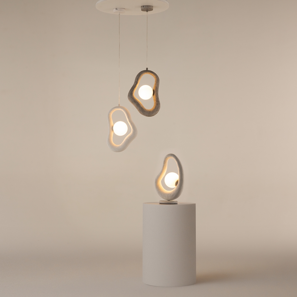 Opus 38cm Blanco lámpara de mesa De Maytoni - La pantalla de cristal blanco emite una luz suave y agradable que crea un ambiente armonioso en la habitaci&oacute;n.