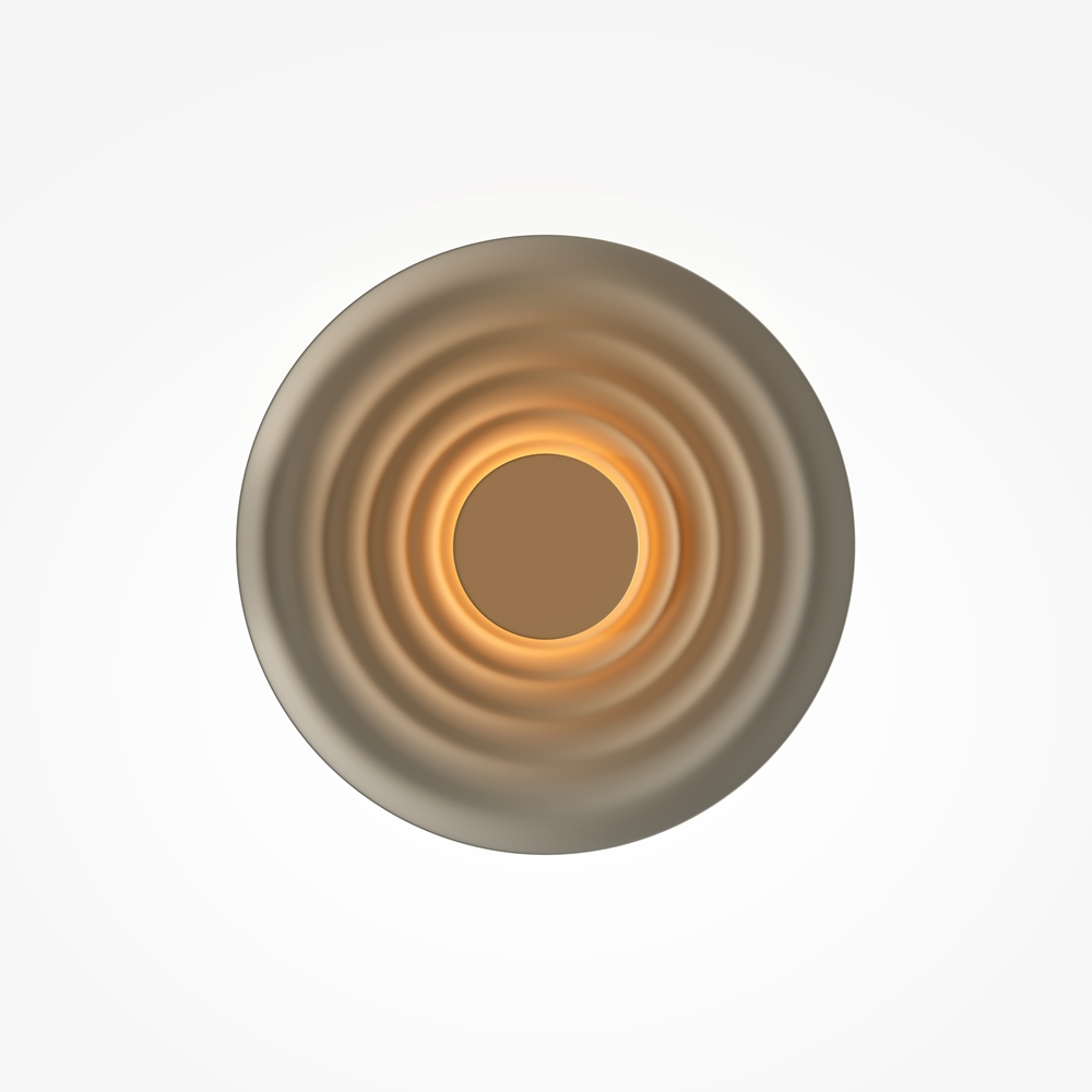 Nami Ø40 Marrón lámpara de pared De Maytoni - El aplique Nami combina un dise&ntilde;o moderno con una iluminaci&oacute;n suave, convirti&eacute;ndolo en un complemento funcional y decorativo para su hogar.