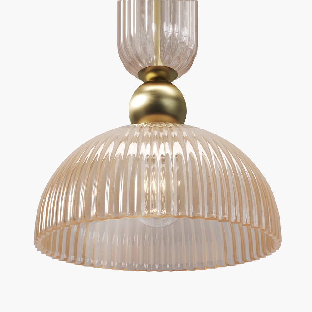 Antic Ø30 brandy Lámpas de techo De Maytoni - El cristal color co&ntilde;ac emite una luz suave y agradable, creando un ambiente c&aacute;lido y acogedor.