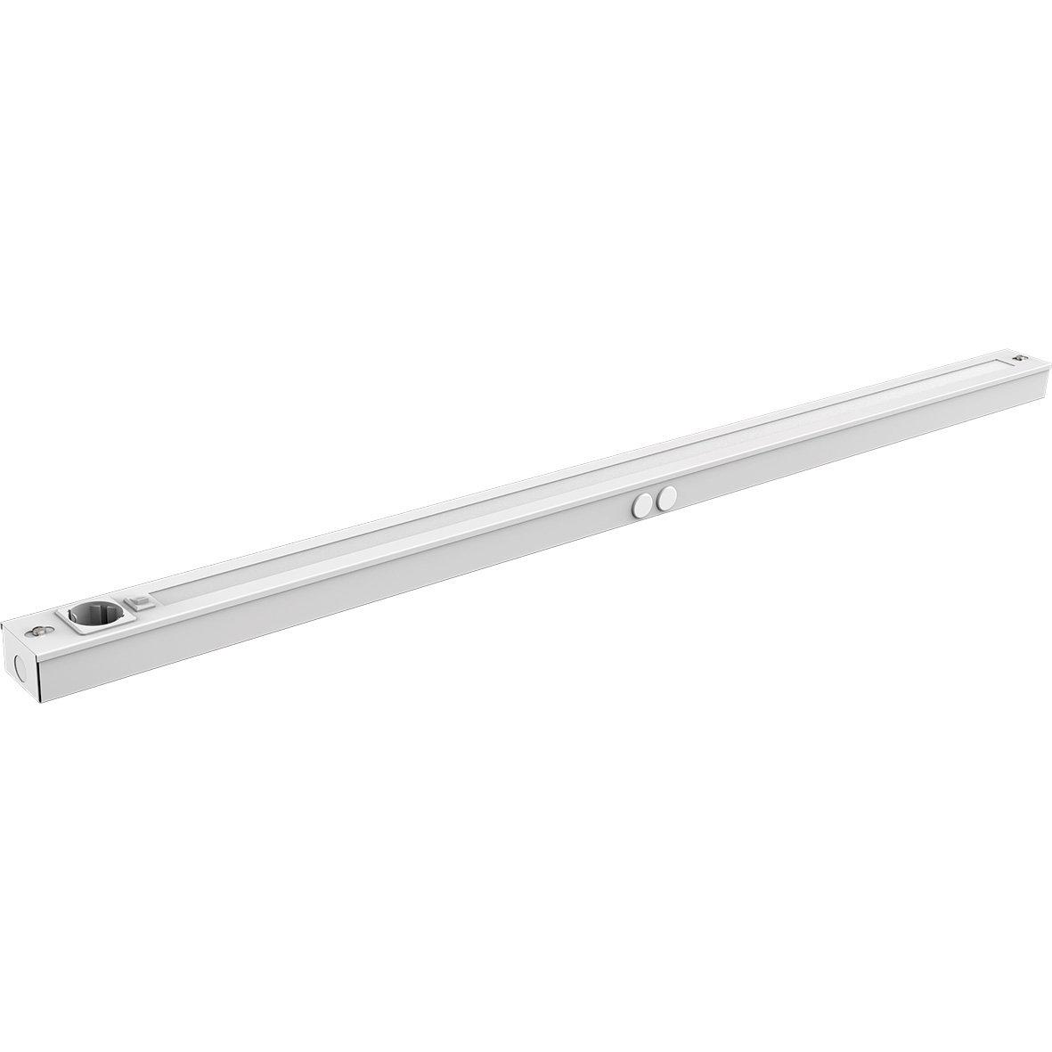 Bänky m. uttag 118cm Blanco De Designlight - La l&aacute;mpara es regulable con Fas-dim (compatible con reguladores de borde de ataque y de borde de salida), por lo que puede ajustar f&aacute;cilmente el brillo a sus necesidades.