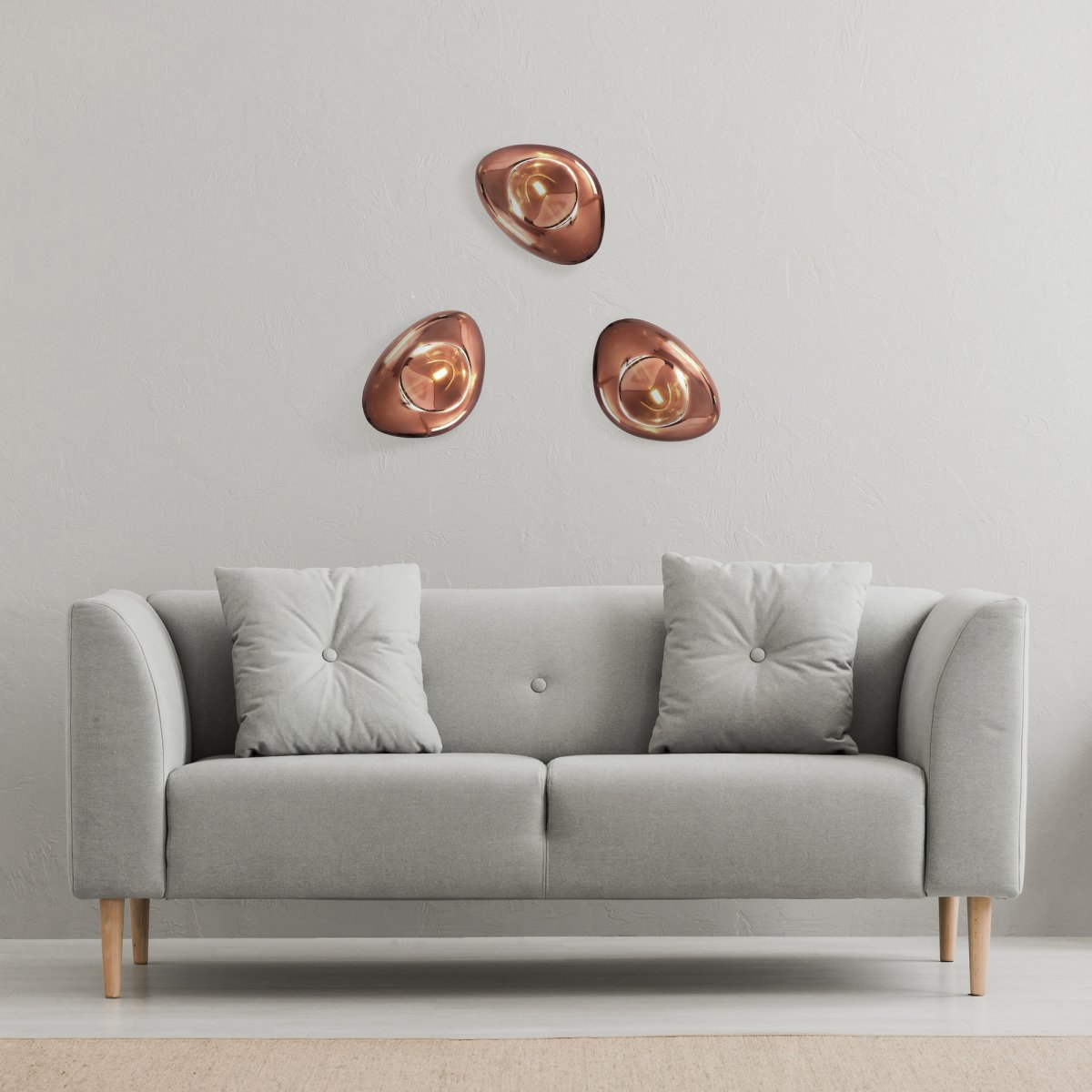 Mabell 28cm Cobre lámpara de pared De Maytoni - Esta l&aacute;mpara crea un punto de luz c&aacute;lido y acogedor, y al colocar varias de ellas en grupo en la pared, puedes crear una elegante pieza de arte que combina funci&oacute;n y est&eacute;tica.