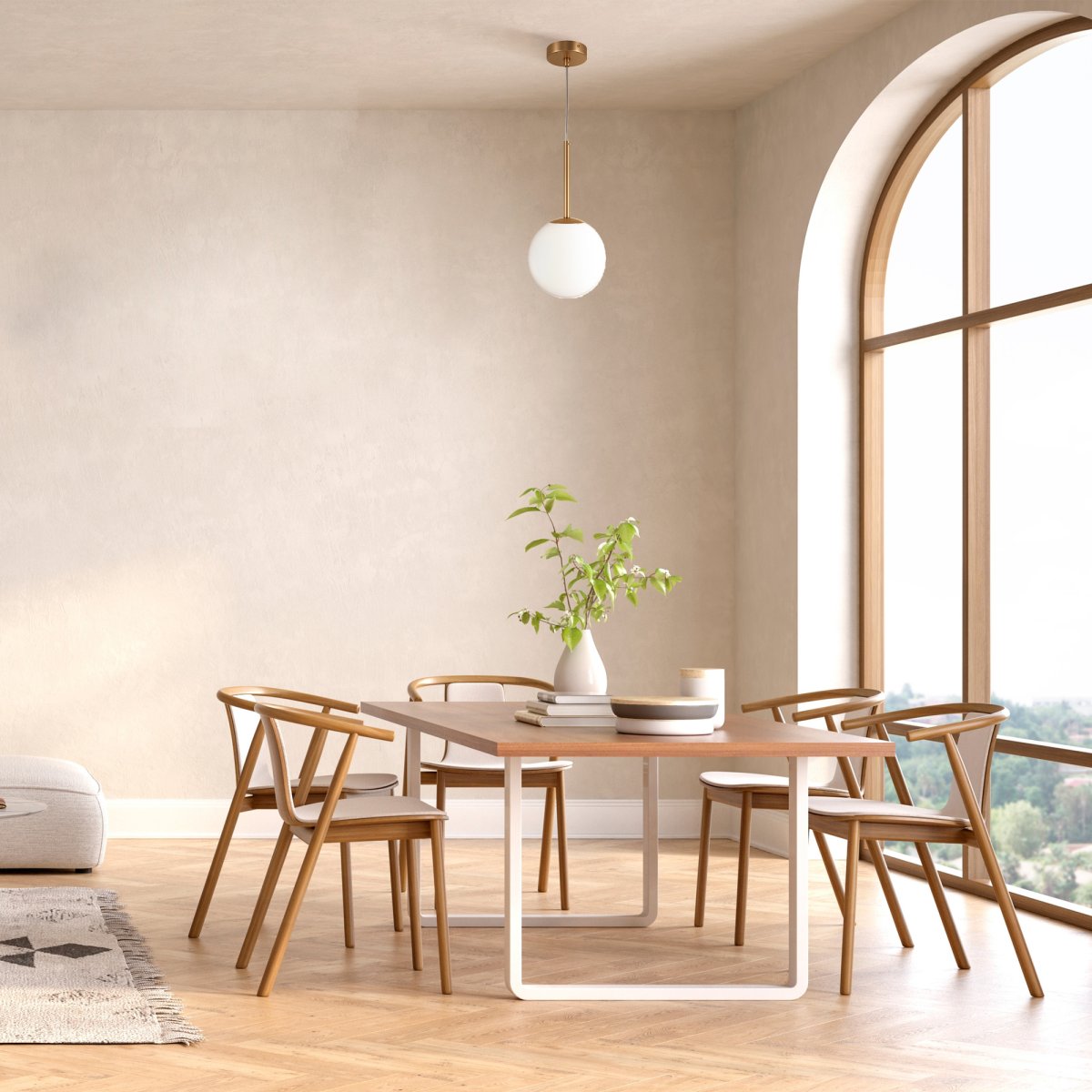 Basic form Ø18 Oro Lámpas de techo De Maytoni - Con su globo de cristal opalino suave y una fina carcasa de metal con aspecto dorado, la lámpara proporciona una luz hermosa y agradable que se adapta perfectamente a estilos interiores modernos y clásicos.