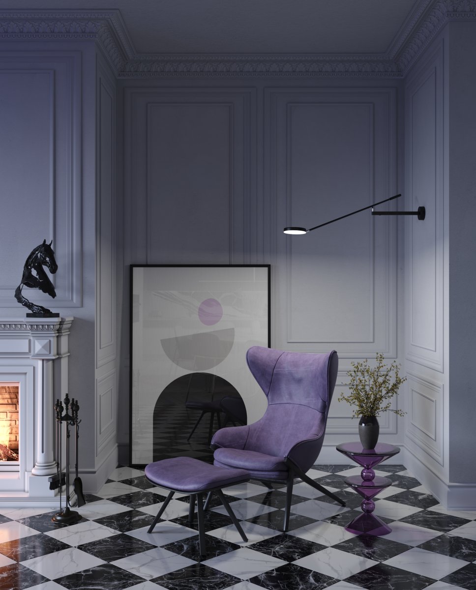 Fad 100cm Negro lámpara de pared De Maytoni - Con su brazo largo y ajustable y su discreta fuente de luz LED, Fad es la elección perfecta para estaciones de trabajo, rincones de estudio o grupos de sofás donde se requiere una iluminación precisa.