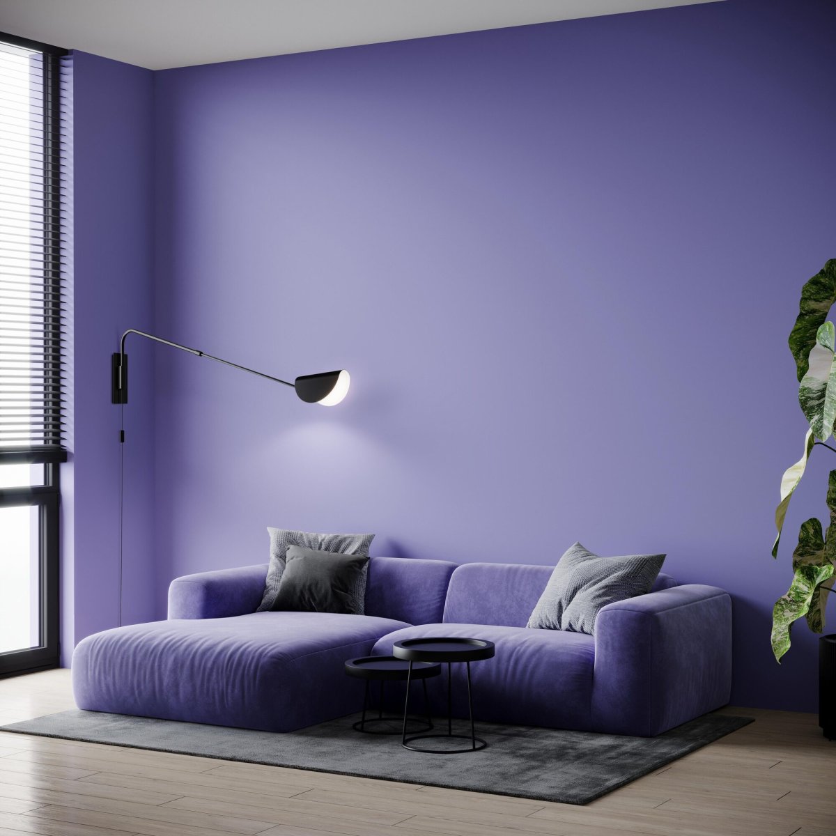 Mollis 105cm Negro lámpara de pared De Maytoni - La lámpara de pared Mollis está fabricada en metal negro con una exclusiva pantalla en forma de cúpula y una fuente de luz oculta bajo un difusor acrílico que proporciona una luz suave y uniforme.
