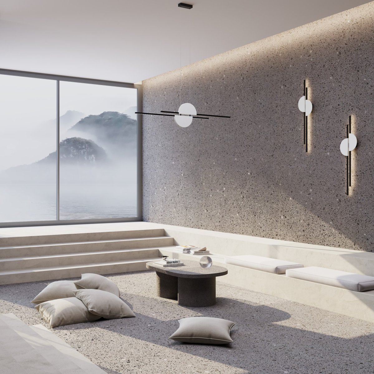 Skyline 110cm Negro Lámpas de techo De Maytoni - Con una fuente de luz LED incorporada y una temperatura de color de 4000 K, esta lámpara colgante aporta estilo y funcionalidad a su hogar.