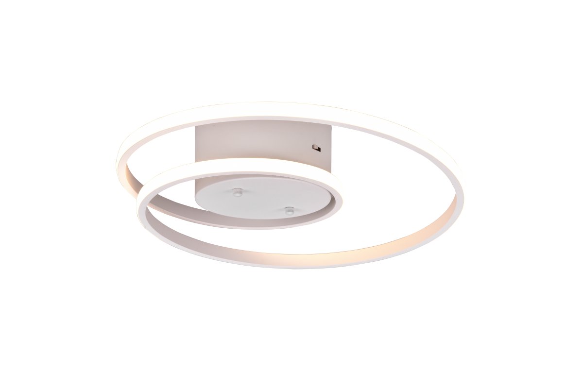 Zibella Ø40 Blanco plafón De Trio Lighting - La l&aacute;mpara de techo Zibella crea una atm&oacute;sfera atmosf&eacute;rica con sus suaves efectos de iluminaci&oacute;n y su elegante dise&ntilde;o y complementa perfectamente los estilos de dise&ntilde;o interior modernos.