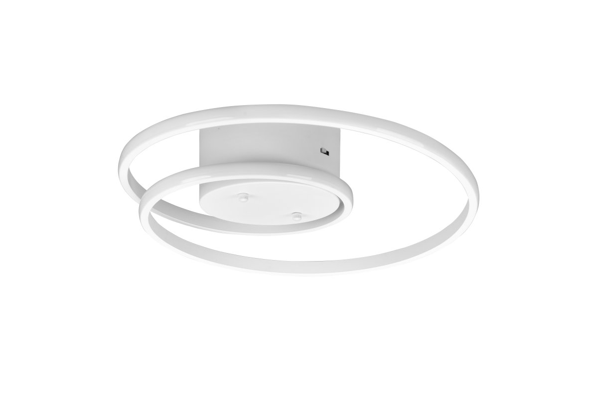 Zibella Ø40 Blanco plafón De Trio Lighting - La l&aacute;mpara de techo Zibella crea una atm&oacute;sfera atmosf&eacute;rica con sus suaves efectos de iluminaci&oacute;n y su elegante dise&ntilde;o y complementa perfectamente los estilos de dise&ntilde;o interior modernos.