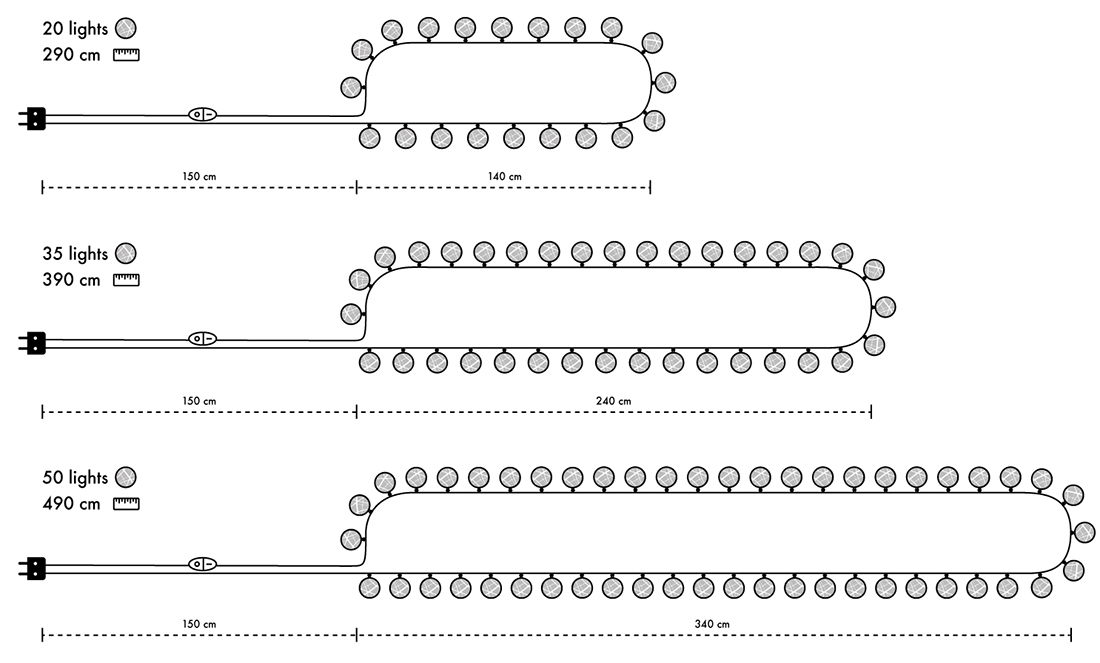 Irislights Breeze 35-lights Multicolor De Irislights - Irislights Breeze es una l&aacute;mpara decorativa con esferas artesanales en tonos verde, beige, verde y azul.