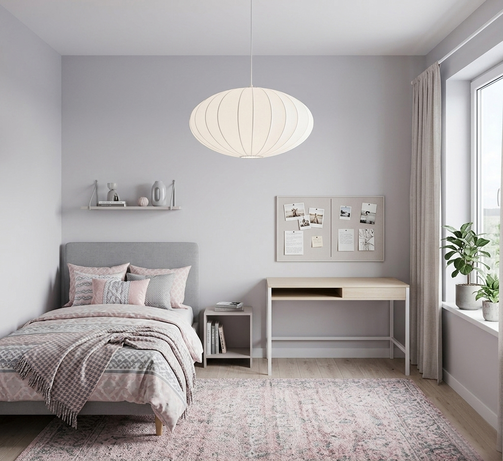 Isola Ø60 Blanco Lámpas de techo De Cottex - Isola es una l&aacute;mpara colgante decorativa de forma ligeramente redondeada y pantalla de tela blanca.
