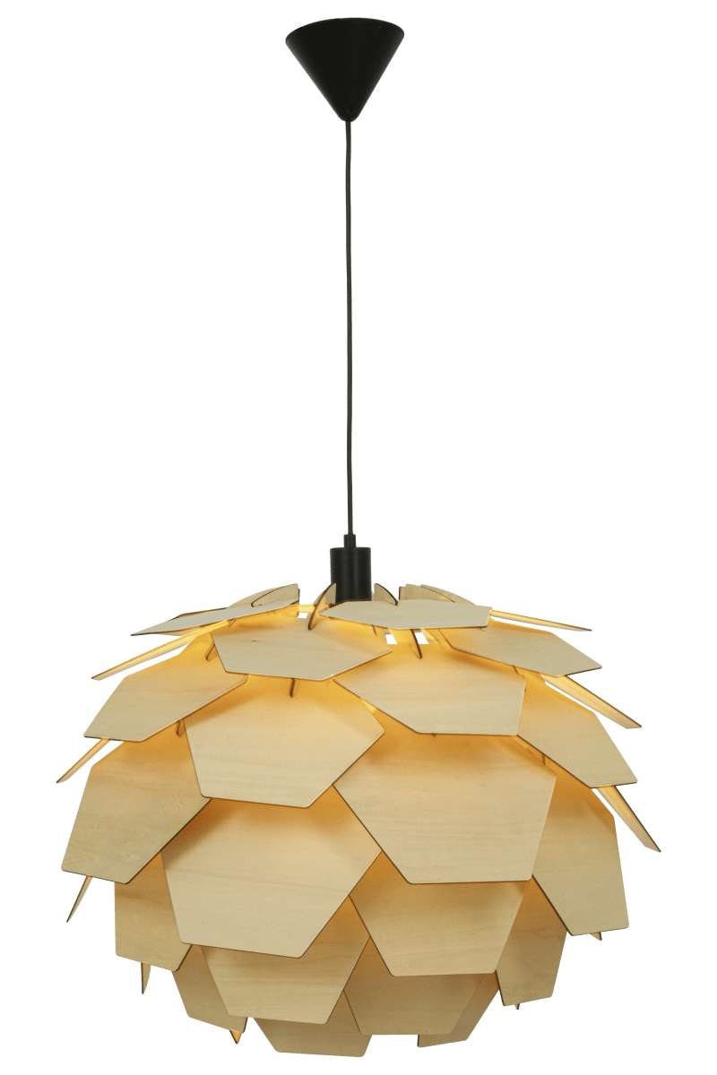 Carpatica Ø60 Naturaleza Lámpas de techo De Aneta Lighting - La lámpara es regulable en altura, con una altura total mínima de 60 cm y una máxima de 280 cm.