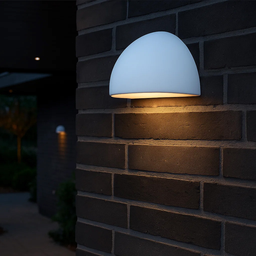 Karlskrona Blanco lámpara de exterior De Nordic Lighting - Es ideal para la entrada, el patio o varias l&aacute;mparas alineadas a lo largo de la fachada.