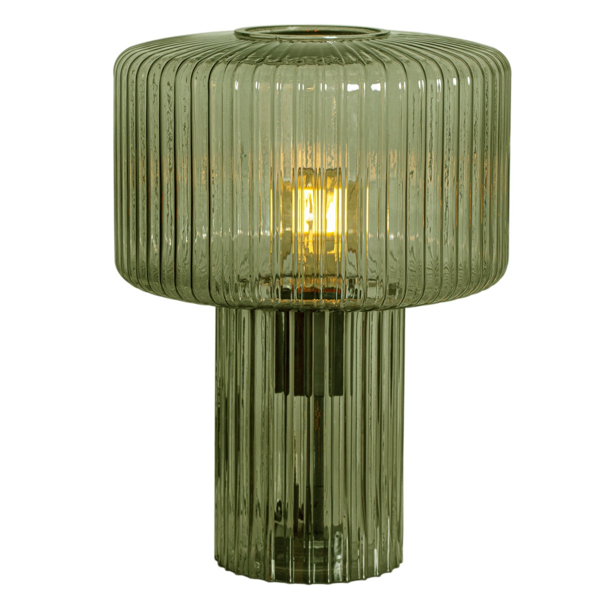 Kiera 35cm Verde lámpara de mesa De Cottex - Incluye cable de 2 m, interruptor y enchufe.