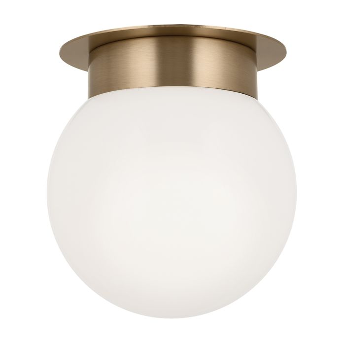 Albers Ø20 Latón plafón De Elstead Lighting - Su elegante dise&ntilde;o, con un soporte de techo con efecto lat&oacute;n, complementa una variedad de estilos de interior.