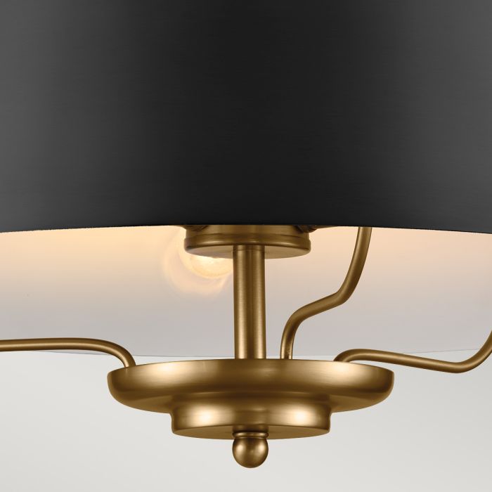 Luella Ø40 Negro Lámpas de techo De Elstead Lighting - Con la barra incluida, Luella se puede convertir fácilmente de una lámpara de techo a una lámpara colgante.