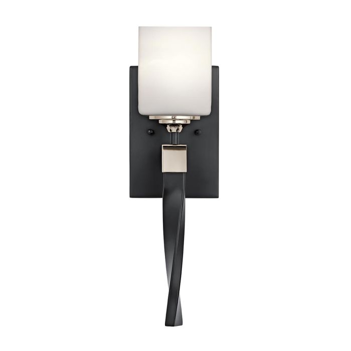 Marette 40cm Negro lámpara de baño De Elstead Lighting - Fuente de luz G9 reemplazable de 3 W y luz blanca cálida de 3000 K con 300 lm incluidos.