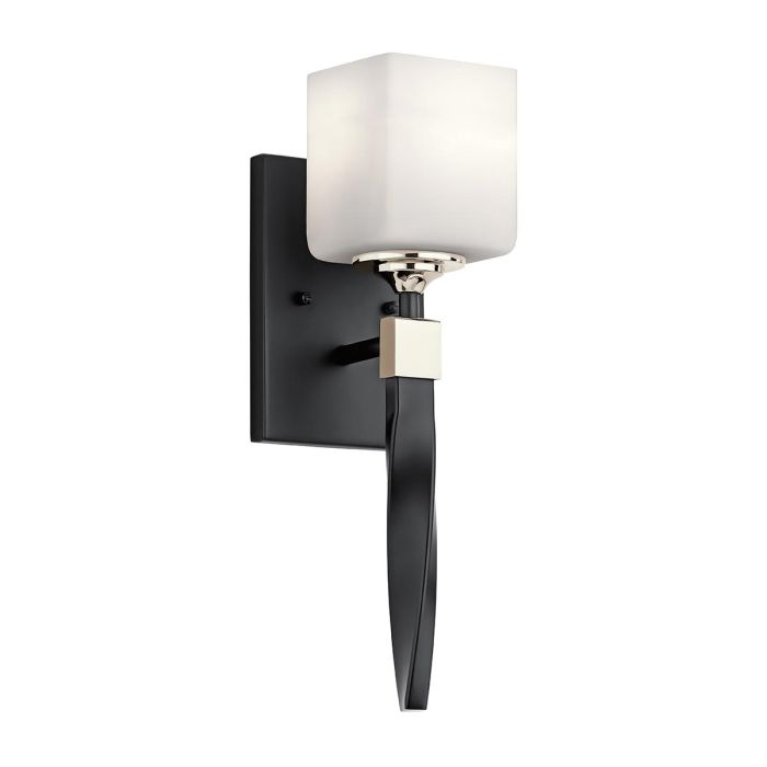 Marette 40cm Negro lámpara de baño De Elstead Lighting - Fuente de luz G9 reemplazable de 3 W y luz blanca cálida de 3000 K con 300 lm incluidos.