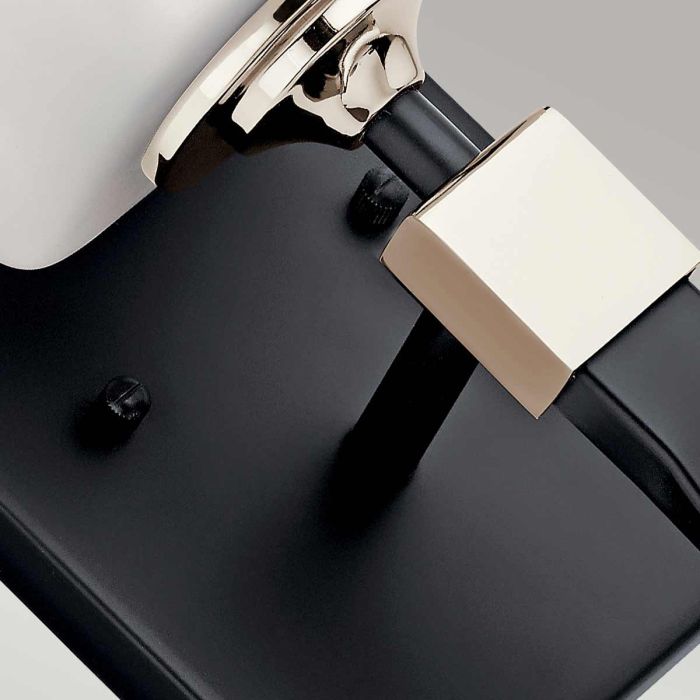 Marette 40cm Negro lámpara de baño De Elstead Lighting - Fuente de luz G9 reemplazable de 3 W y luz blanca cálida de 3000 K con 300 lm incluidos.