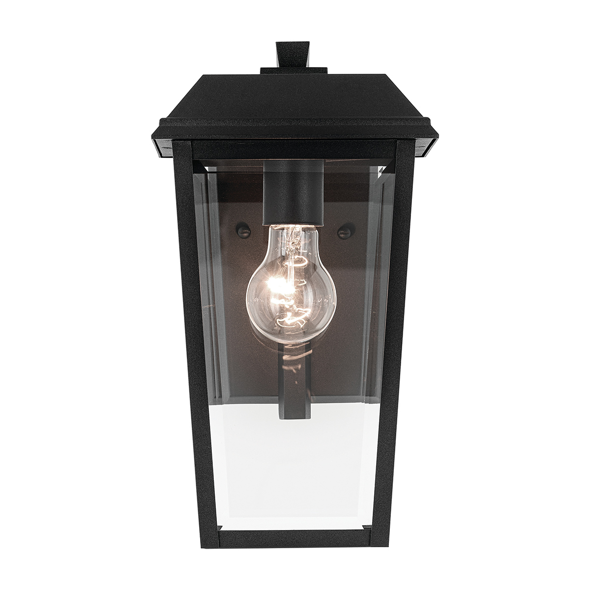 Mathus Negro lámpara de exterior De Elstead Lighting - Mathus es una elegante l&aacute;mpara de fachada que combina la forma cl&aacute;sica con detalles modernos.