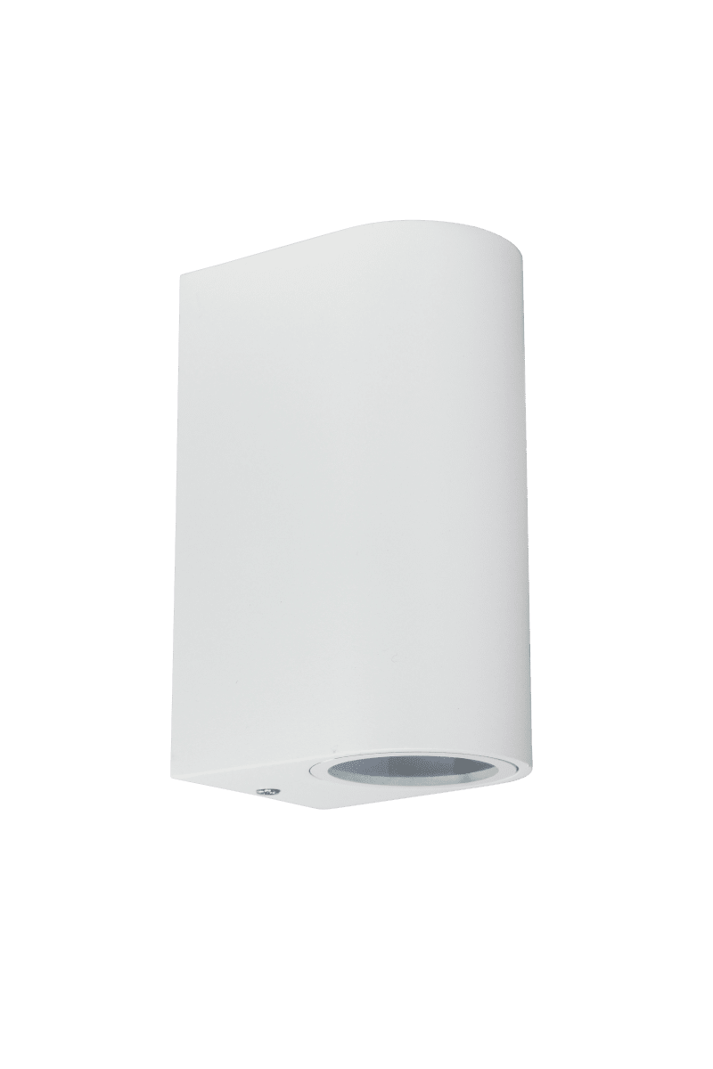 Tor Duo Blanco lámpara de exterior De Lampan - Lampan lyser fint ner och upp p&aring; v&auml;ggen och skapar en h&auml;rlig atmosf&auml;r.