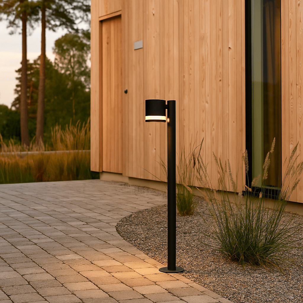 Karlshamn 80cm Negro balizas De Nordic Lighting - 