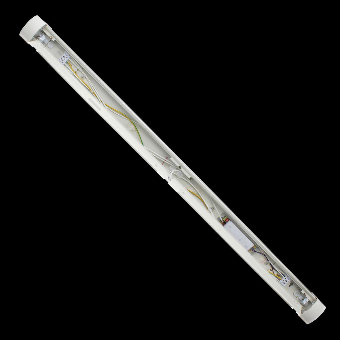 Liny Basic 3000K 130cm Blanco De Designlight - Las entradas de cables se encuentran en los extremos y en la parte posterior de la luminaria, as&iacute; como en el centro y en los laterales.