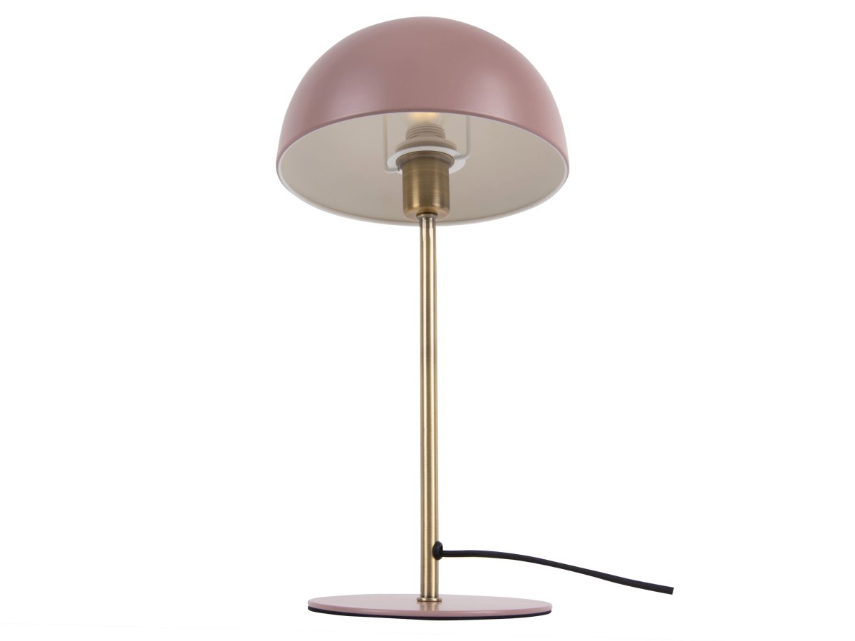 Bonnet 40cm Rosa lámpara de mesa De Leitmotiv - Su pantalla rosa empolvado y sus elegantes detalles en lat&oacute;n le dan un aspecto moderno y sofisticado, mientras que la l&aacute;mpara emite una luz c&aacute;lida y agradable.
