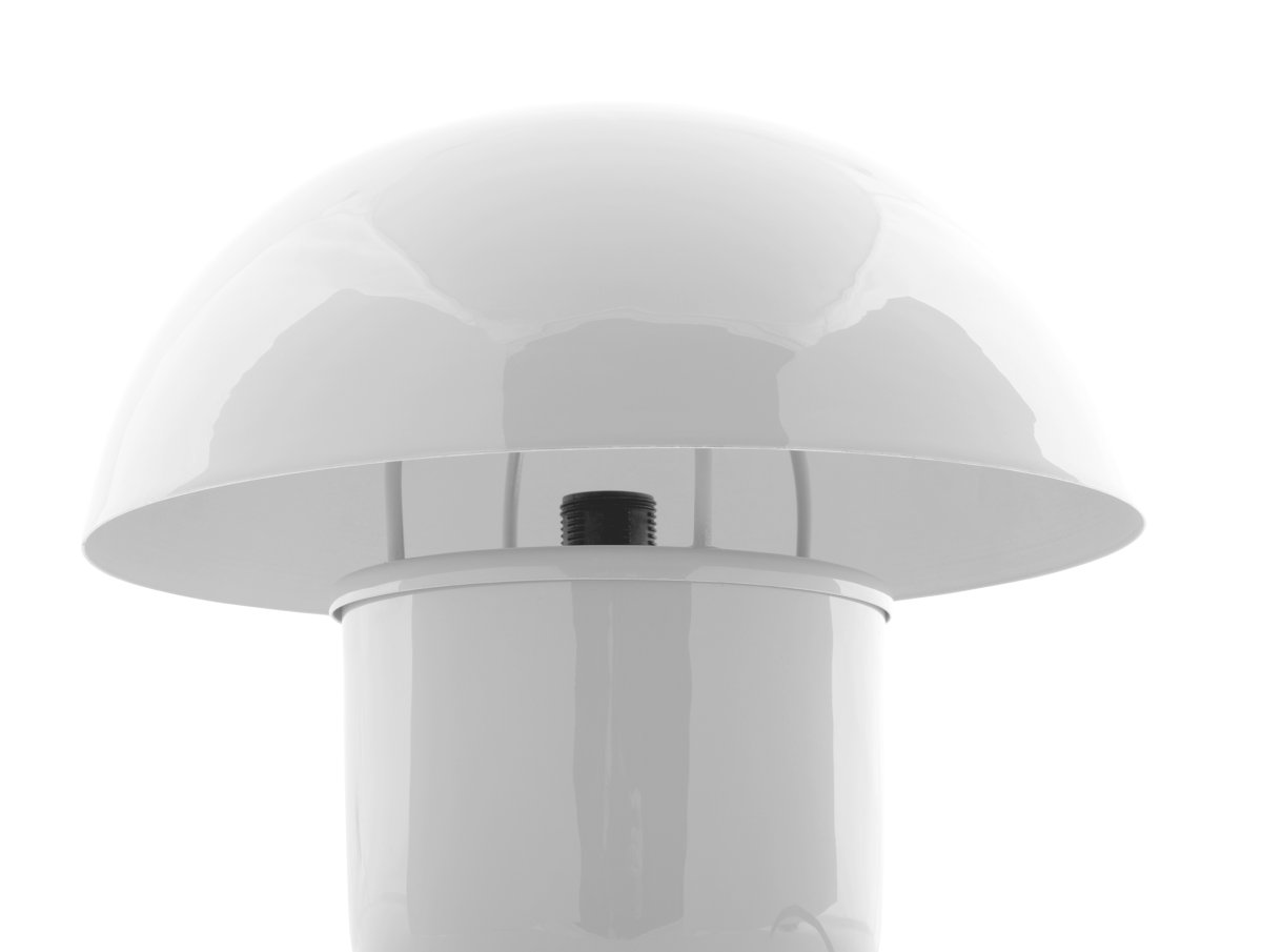 Mushroom 25cm Blanco lámpara de mesa De Leitmotiv - Incluye un cable blanco de 1,8 m, un interruptor y un enchufe.