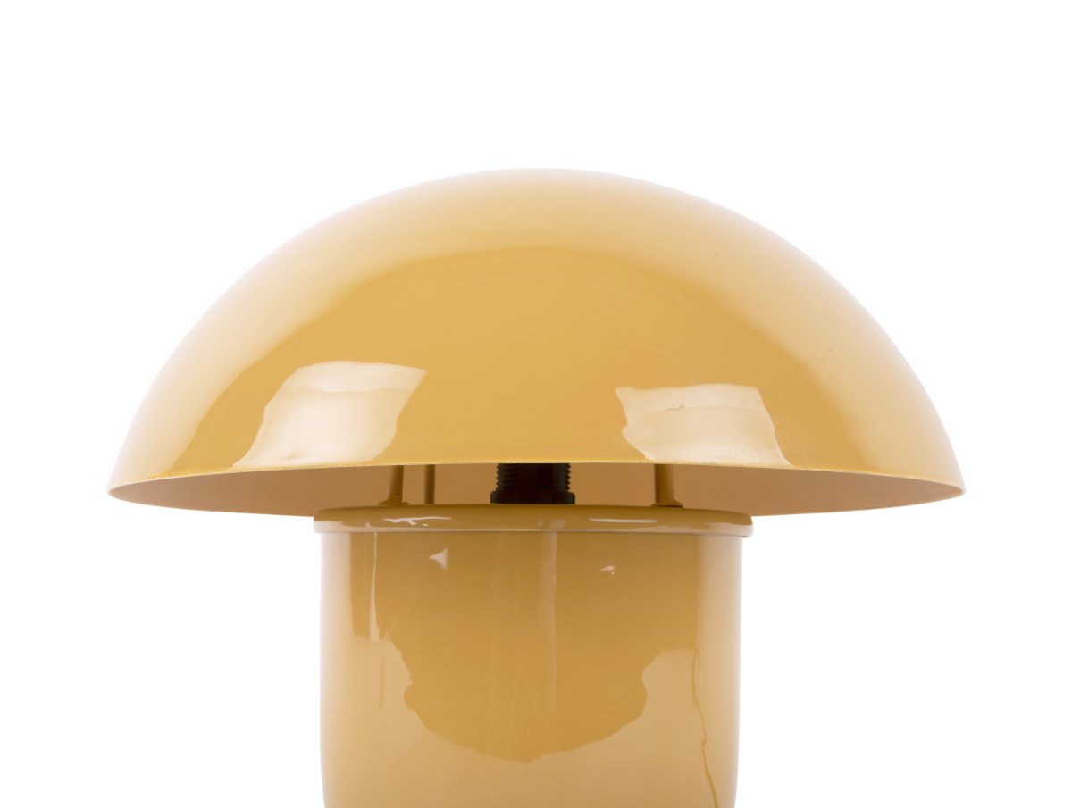 Mushroom 25cm Amarillo lámpara de mesa De Leitmotiv - La l&aacute;mpara de mesa Mushroom, fabricada en metal, es un aut&eacute;ntico objeto de dise&ntilde;o que no pasa desapercibido.