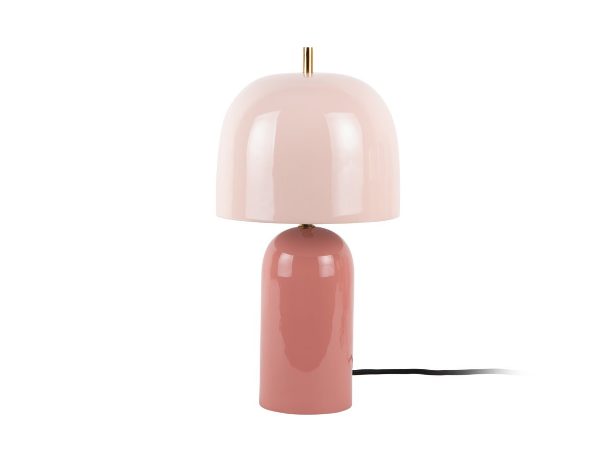Rico 43cm Rosa lámpara de mesa De Leitmotiv - Rico es una elegante lámpara de mesa metálica con acabado brillante y un diseño bicolor.