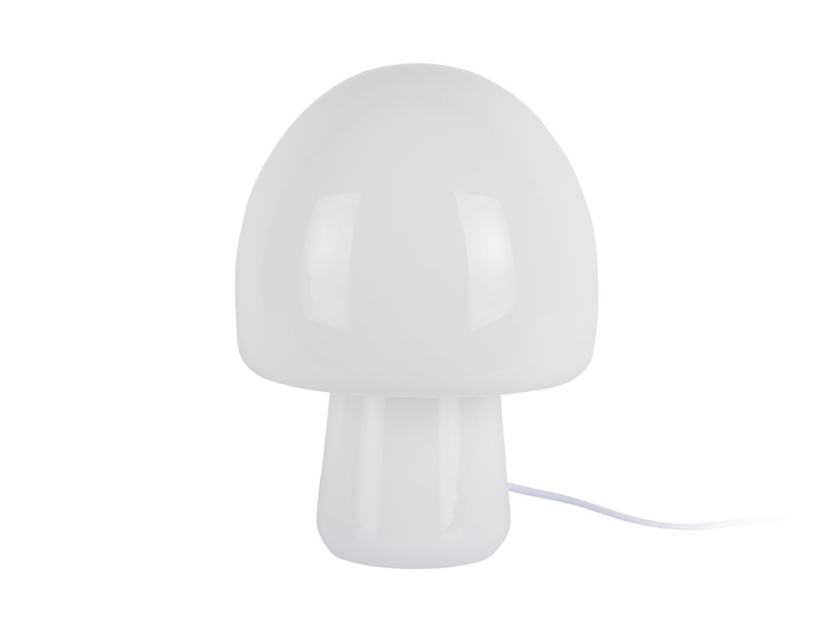 Gozar 27cm Blanco lámpara de mesa De Leitmotiv - Gozar es una elegante lámpara de mesa de cristal blanco que emite una luz agradable y acogedora.