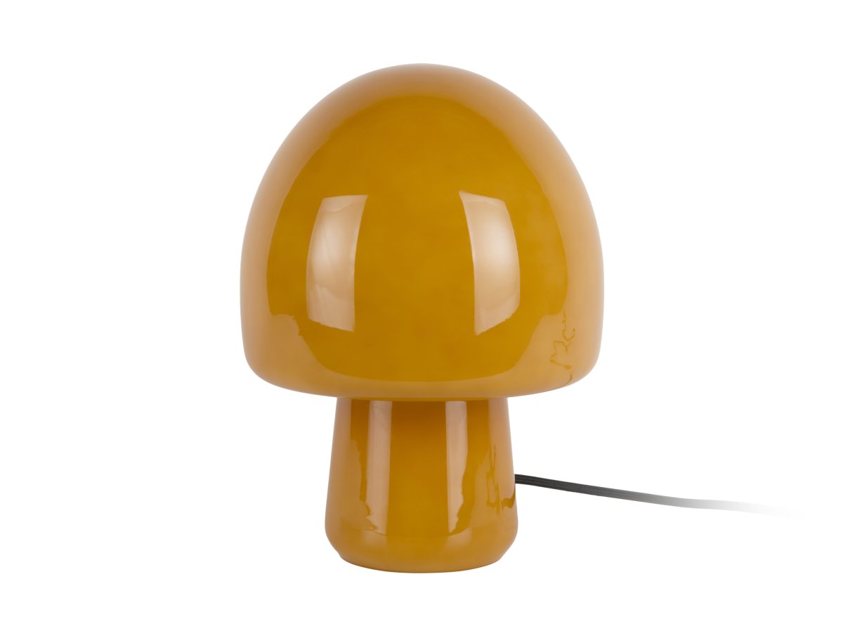 Gozar 27cm Amarillo lámpara de mesa De Leitmotiv - Gozar es una elegante lámpara de mesa de cristal con una pantalla de color amarillo intenso que emite una luz cálida y acogedora.