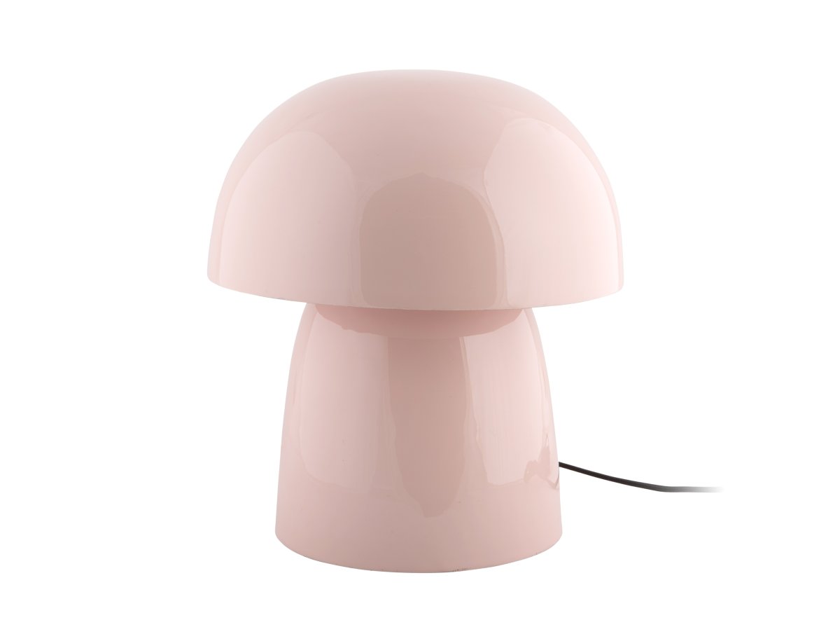 Masivo Seta 34cm Rosa lámpara de mesa De Leitmotiv - La lámpara de mesa Masivo Seta es un objeto de diseño escultural fabricado en metal con un acabado rosa claro brillante.