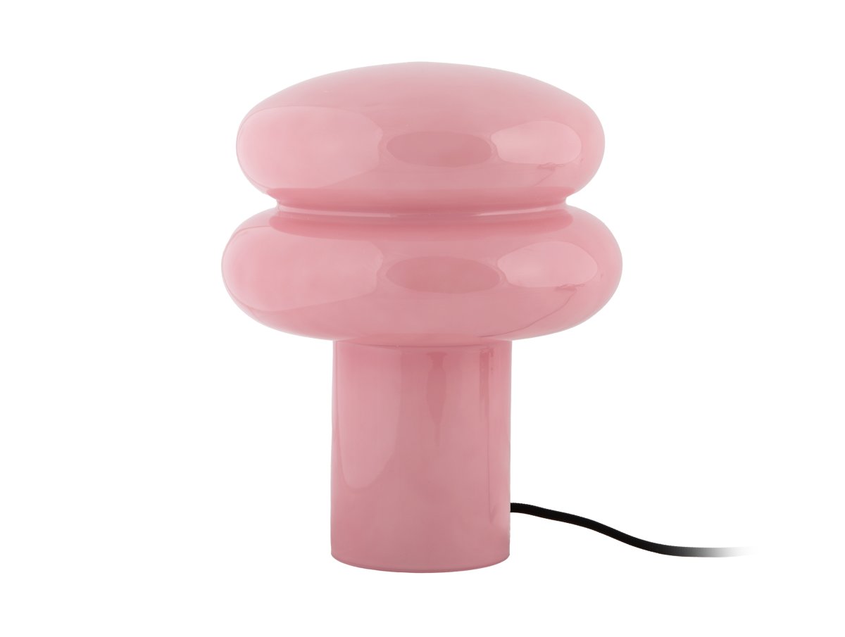 Incesante 24cm Rosa lámpara de mesa De Leitmotiv - Incesante es una lámpara de mesa escultural de cristal con pantalla rosa que emite una luz cálida y ambiental.