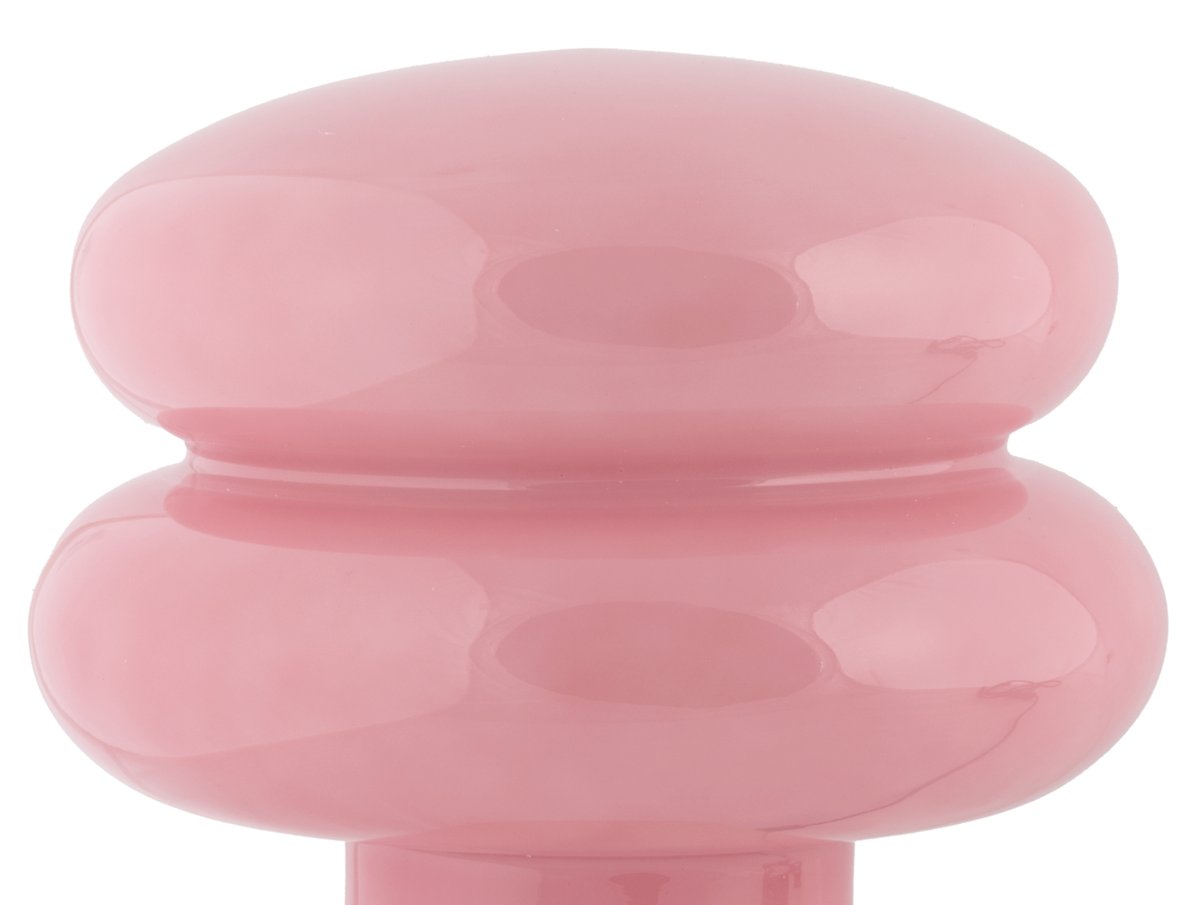 Incesante 24cm Rosa lámpara de mesa De Leitmotiv - Incesante es una lámpara de mesa escultural de cristal con pantalla rosa que emite una luz cálida y ambiental.