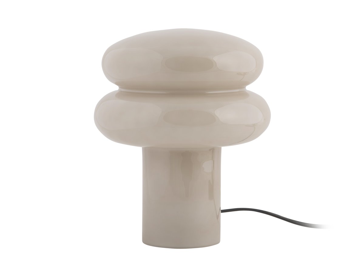 Incesante 24cm Gris lámpara de mesa De Leitmotiv - Incesante es una lámpara de mesa escultural de cristal en un cálido tono verde que emite una luz acogedora y ambiental.