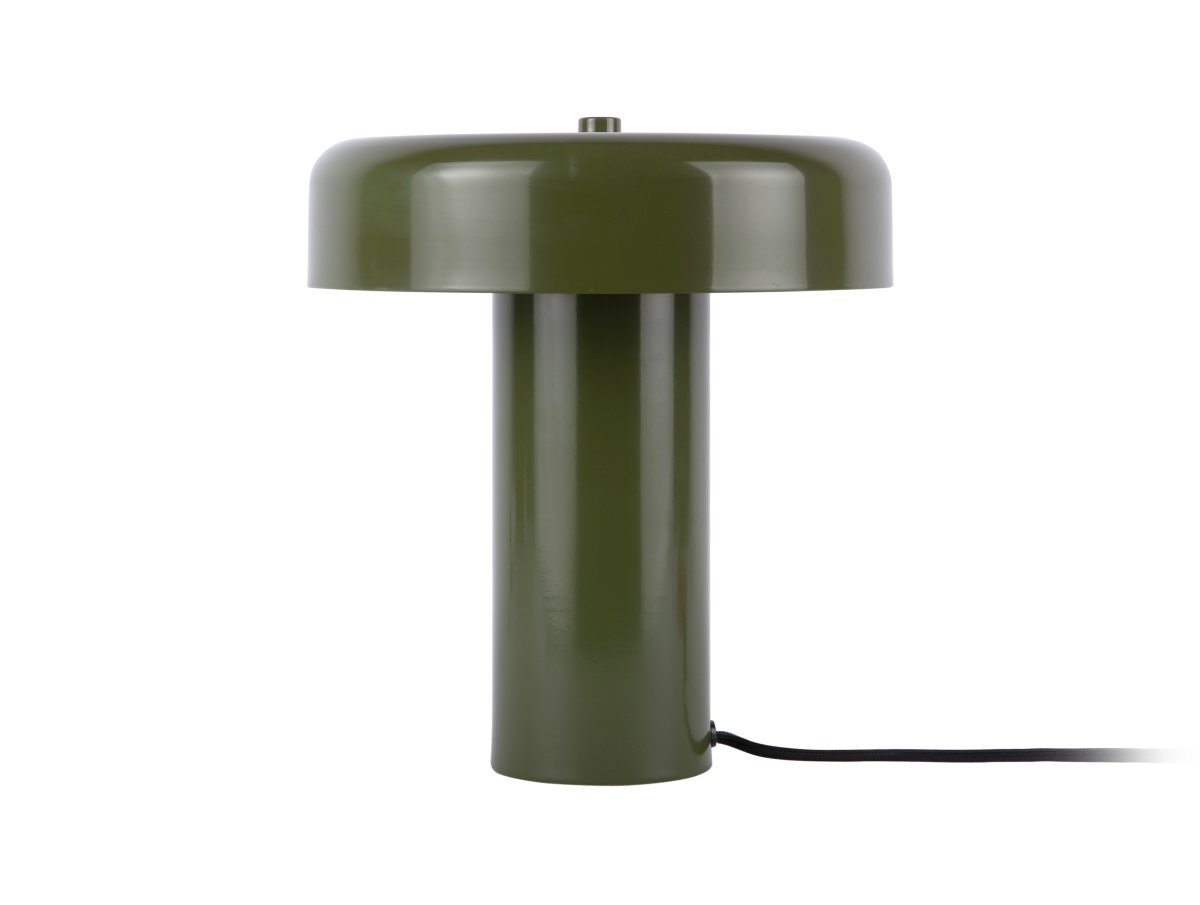 Riqueza Palo 26cm Verde lámpara de mesa De Leitmotiv - La elegante lámpara de mesa Riqueza Palo, fabricada en metal, cautiva con su acabado verde intenso y brillante.