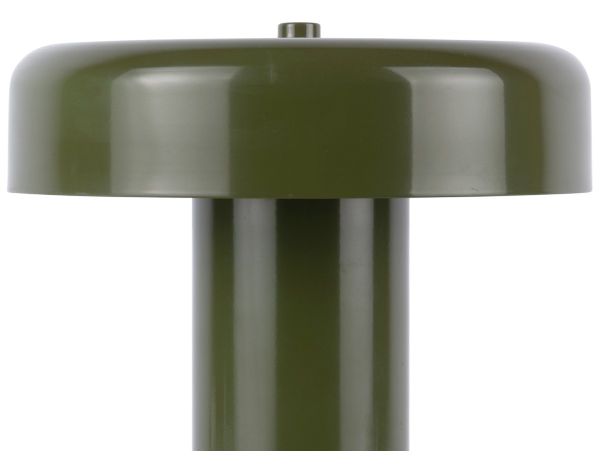 Riqueza Palo 26cm Verde lámpara de mesa De Leitmotiv - La elegante lámpara de mesa Riqueza Palo, fabricada en metal, cautiva con su acabado verde intenso y brillante.