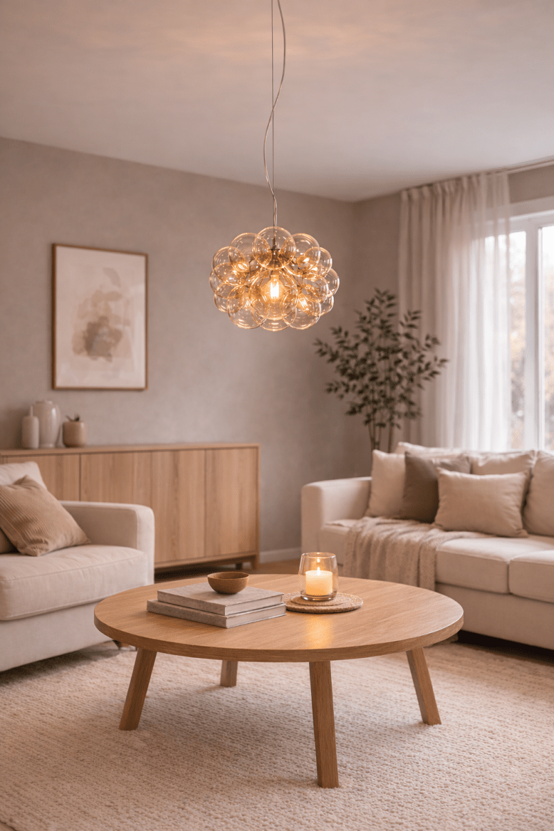 Lustro Ø40 Ámbar Lámpas de techo De By Rydéns - Gracias a su dise&ntilde;o moderno, la l&aacute;mpara se convierte en un elegante punto focal sobre la mesa del comedor, en el sal&oacute;n o en un amplio pasillo.