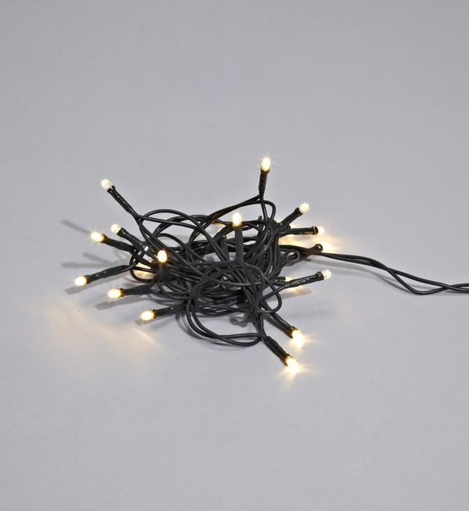 Guirnalda De Luces Shine 2m Verde De Markslöjd - Cadena de luces sencilla de 2 m de largo con 20 diodos.