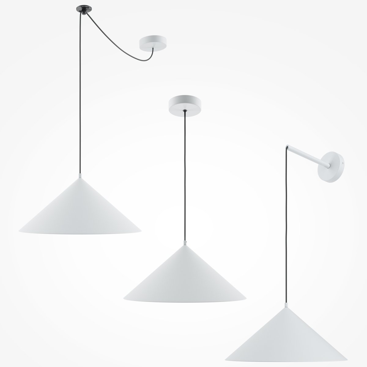 Basic colors Ø35 Blanco Lámpas de techo De Maytoni - Perfecto para iluminar la mesa del comedor, la encimera de la cocina o la superficie de trabajo de su hogar.