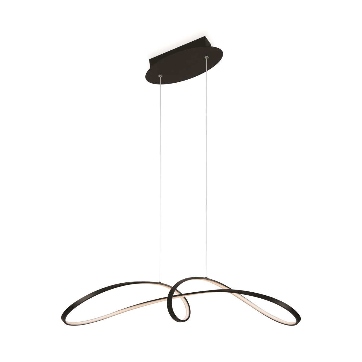 Curve 92cm Negro Lámpas de techo De Maytoni - La forma flotante y el perfil delgado de la lámpara la convierten en la elección perfecta para la cocina, el comedor o la sala de estar, donde se valora la funcionalidad y el estilo.