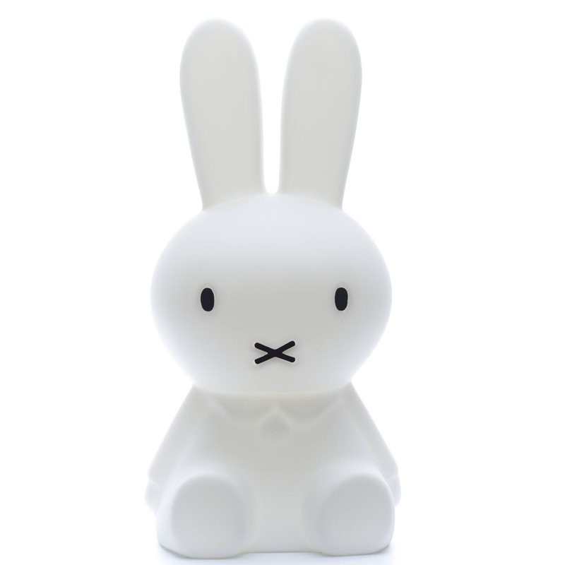 Miffy XL Blanco lámpara infantil De Mr Maria - Miffy XL, el conejo más grande de la serie Miffy, mide 80 cm de alto y cuenta con iluminación LED regulable con 6 configuraciones de luz, incluido el modo nocturno.