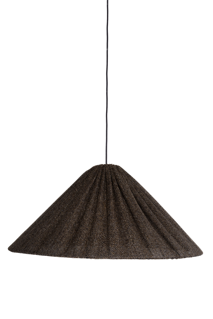 Tipi Pantalla S/Colgante Ø78 Marrón Lámpas de techo De Alde & Lind - Una pantalla de techo c&oacute;nica y voluminosa, perfecta como l&aacute;mpara de techo sobre una mesa de comedor o de centro.