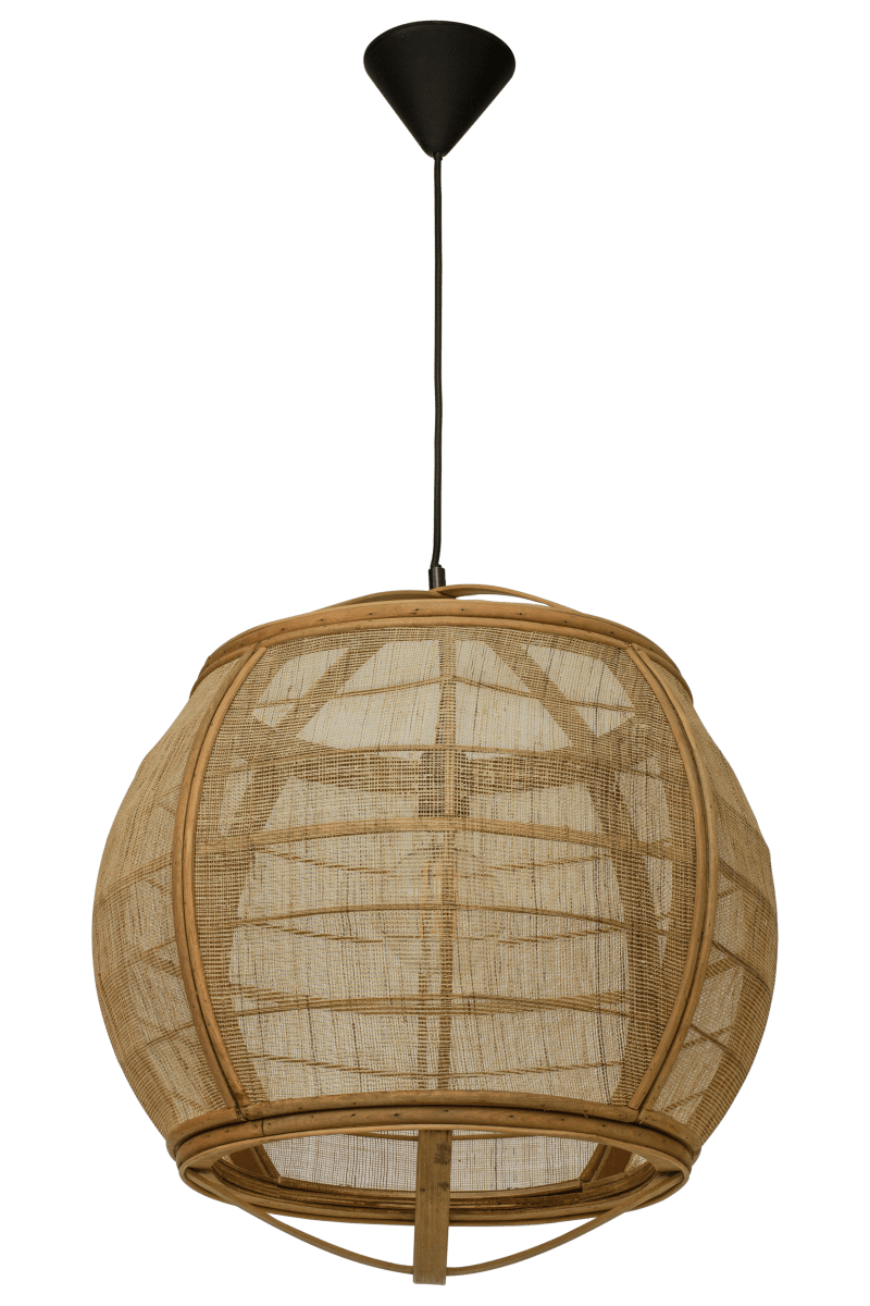 Borneo Ø50 Naturaleza Lámpas de techo De Aneta Lighting - La pantalla hecha a mano filtra la luz de la fuente de luz y difunde una luz suave y agradable en la habitación.