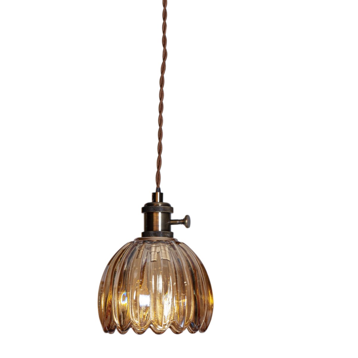 Nora Ø12 Ámbar lámpara de ventana De Cottex - Se recomienda colocarlo en la ventana de la cocina o del salón o colgarlo encima de la mesita de noche en el dormitorio.